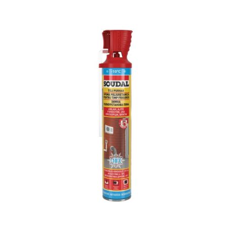 Soudal téli purhab Genius Gun fejjel -10 C°-ig 750ml ablak, ajtó (108895) 