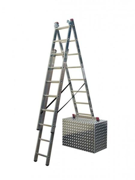 KRAUSE CORDA 013392 - 3x9 fokos sokcélú létra lépcsőzhető