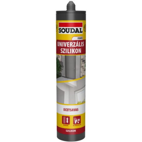Soudal univerzális szilikon fehér ecetsavas 280 ml