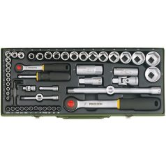 PROXXON 23.040 dugókulcs készlet 1/4”+ 1/2