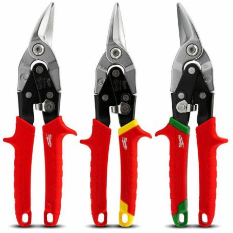 Milwaukee lemezvágó olló készlet 3db-os