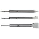 Milwaukee vésőkészlet SDS+ 3 darabos 250 mm hegyes, lapos és széles 4932430001