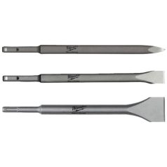   Milwaukee vésőkészlet SDS+ 3 darabos 250 mm hegyes, lapos és széles 4932430001