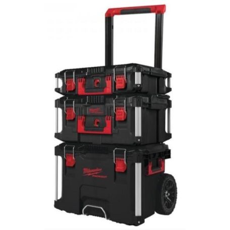 Milwaukee PACKOUT™ 3 részes 123 tárolórendszer tároló láda készlet 410 x 510 x 940 mm