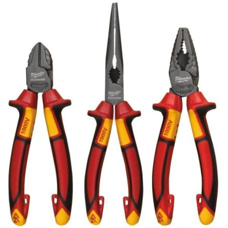 Milwaukee fogó készlet VDE 3 részes szigetelt 1000 voltig