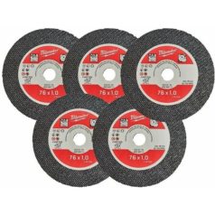   Milwaukee fémvágó tárcsa fémvágókorong 76 mm 5 db (4932464717) (M12 FCOT)