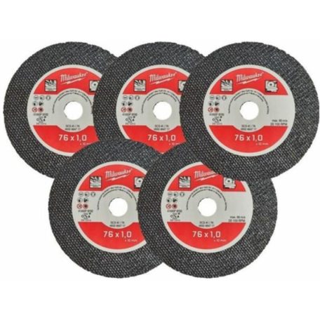 Milwaukee fémvágó tárcsa fémvágókorong 76 mm 5 db (4932464717) (M12 FCOT)