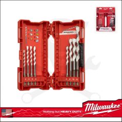   MILWAUKEE SHOCKWAVE 8 RÉSZES TÖBBFUNKCIÓS FÚRÓSZÁR KÉSZLET 1/4" HEX