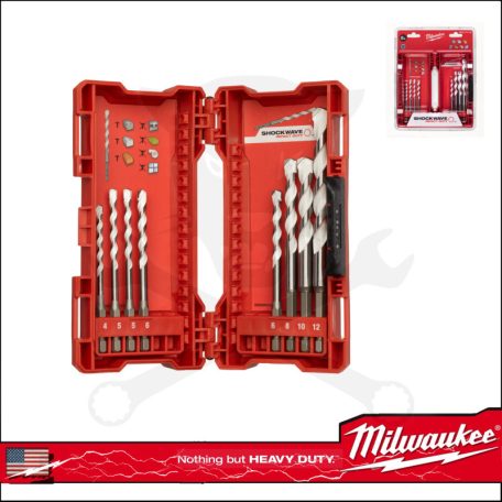 Milwaukee SHOCKWAVE™ 8 részes többfunkciós fúrószár készlet 1/4" HEX