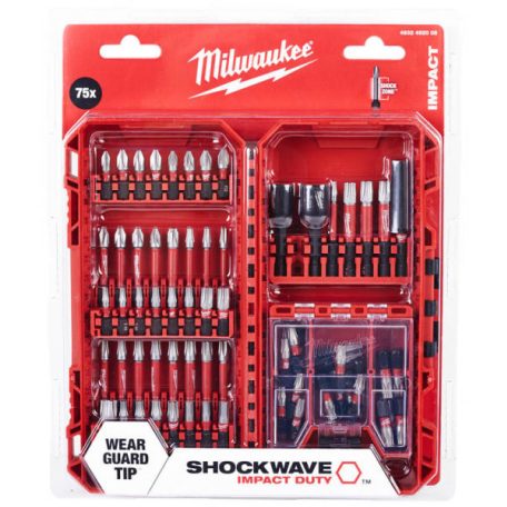 Milwaukee SHOCKWAVE™ IMPACT DUTY bit készlet 75 részes 4932492008