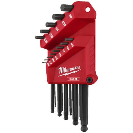 Milwaukee imbuszkulcs készlet 13 részes L alakú (coll) 4932493615