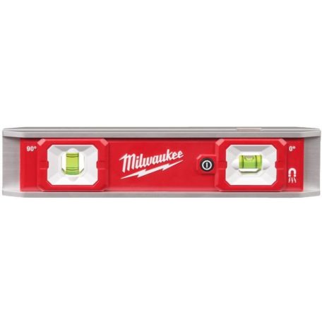 Milwaukee vízmérték LED torpedó világító libellákkal 23 cm 4932498742