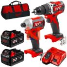 Milwaukee M18 CBLPP2A-402C akkus M18 szénkefe nélküli erőcsomag gépcsomag 18V 2X4,0AH