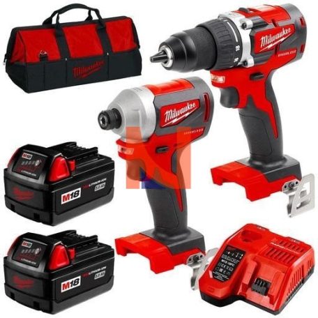Milwaukee M18 CBLPP2A-402C akkus M18 szénkefe nélküli erőcsomag gépcsomag 18V 2X4,0AH