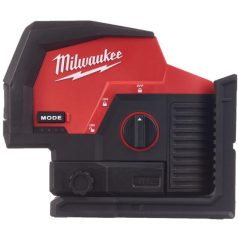   MILWAUKEE M12 CLLP-0C AKKUS ZÖLD KERESZTVONAL- ÉS PONTLÉZER 12V ALAPGÉP