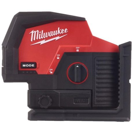 MILWAUKEE M12 CLLP-0C AKKUS ZÖLD KERESZTVONAL- ÉS PONTLÉZER 12V ALAPGÉP