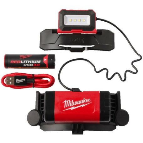 Milwaukee L4 BOLTHL-301 BOLT fejlámpa akkus, usb tölthető, sisakhoz 4V 600 LUMEN