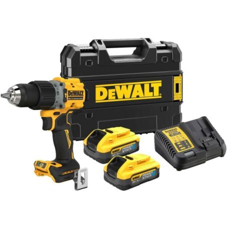 DeWALT DCD805H2T-QW akkus ütvefúró - csavarozó 18 V 34 Nm/90 Nm 1,5 - 13 mm szénkefementes 2 x 5 Ah akku + töltõ TSTAK kofferben