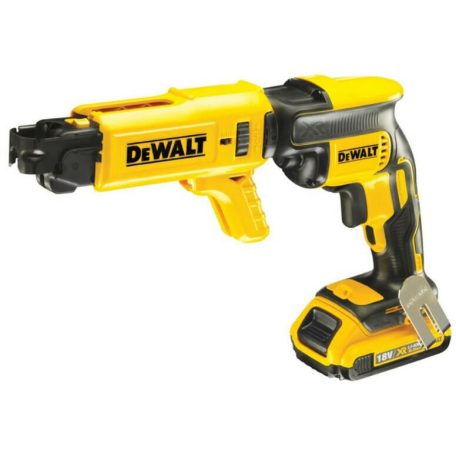 DeWALT DCF620D2K-QW akkus gipszkarton csavarozó mélységütközõvel 18 V szénkefementes 2 x 2 Ah akku + töltő TSTAK kofferben
