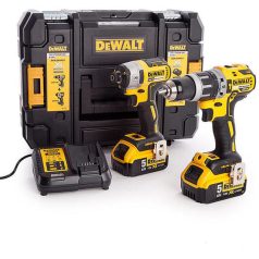   DeWALT DCK266P2T-QW szénkefementes 2 részes akkus gépszett TSTAK kofferben (DCD796, DCF887, 2 x DCB184, DCB115, TSTAK II)
