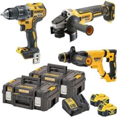   DeWALT DCK327P2T-QW akkus gépcsomag gépszett TSTAK kofferben DCD791 DCG405 DCH263