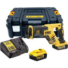   DeWALT DCS367P2-QW akkumulátoros orrfűrész kardfűrész töltő + 2db 5Ah akku