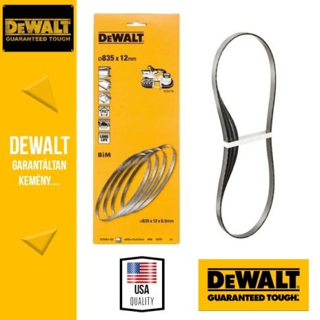 DeWALT DT8461 Szalagfűrészlap Vezeték nélküli szalagfűrészhez 12 x 835 mm- 4 db/csom.