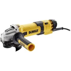   DeWALT DWE4257-QS sarokcsiszoló 125 mm 1500 W fordulatszám szabályzós lágyindítással kartondobozban