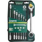 SATA csillag-villáskulcs készlet 8 részes dupla racsnis 8-19 mm