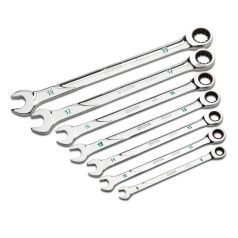   SATA csillag-villáskulcs készlet 7 részes X6 120 fogas univerzális racsnis 8-19 mm ST08051G