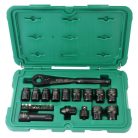 SATA dugókulcs készlet univerzális X6 Pass-Thru 8-19 mm 24 részes ST09060G