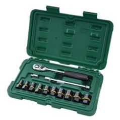   SATA BoltBiter sérült csavar kihajtó dugókulcs készlet 1/4, 3/8 7- 19 mm 13 részes ST09137