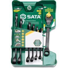   SATA csillag-villáskulcs készlet 7 részes univerzális X6 8-17 mm  BLACK EDITION ST47530